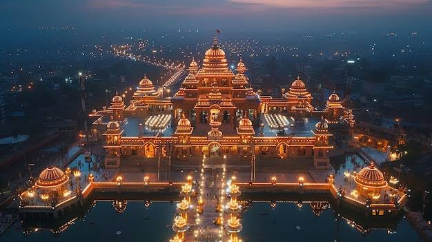 குடமுழுக்கு விழாவிற்கு பிறகு முதல் ‘தீபோத்ஸவ்’ கொண்டாட்டத்திற்கான சரியான தொனியை அமைத்தது.